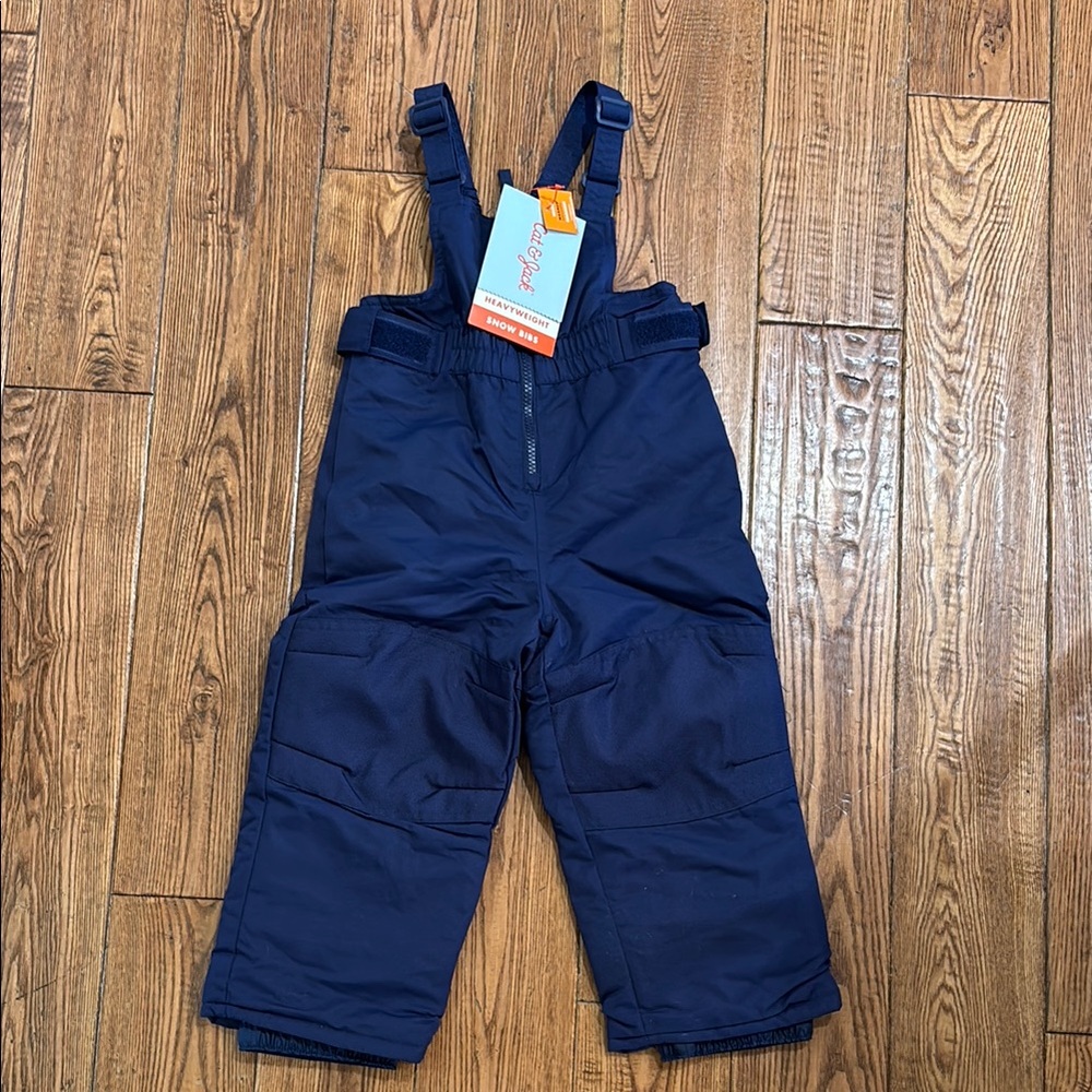 Cat & Jack Blue Insulated Overalls with Adjustable Straps